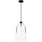 Quoizel Piccolo Pendant Mid Pendant 1 Light Matte Black QPP6192MBK - alternate 1
